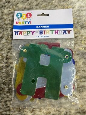 5‎ for $25🔥321 Party Happy Birthday Banner